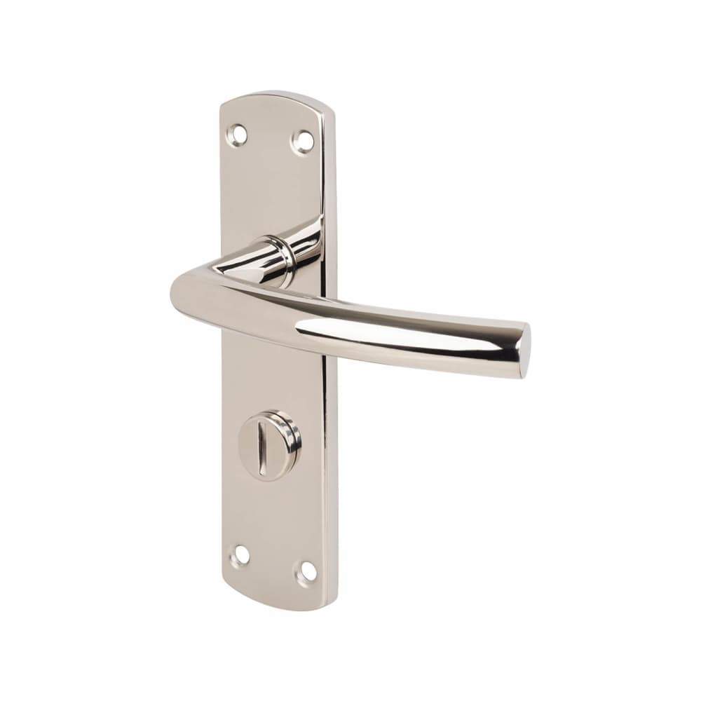 Steelworx CSL Arched Bathroom Door Handle - 172 x 42mm - Polished Stainless Steel