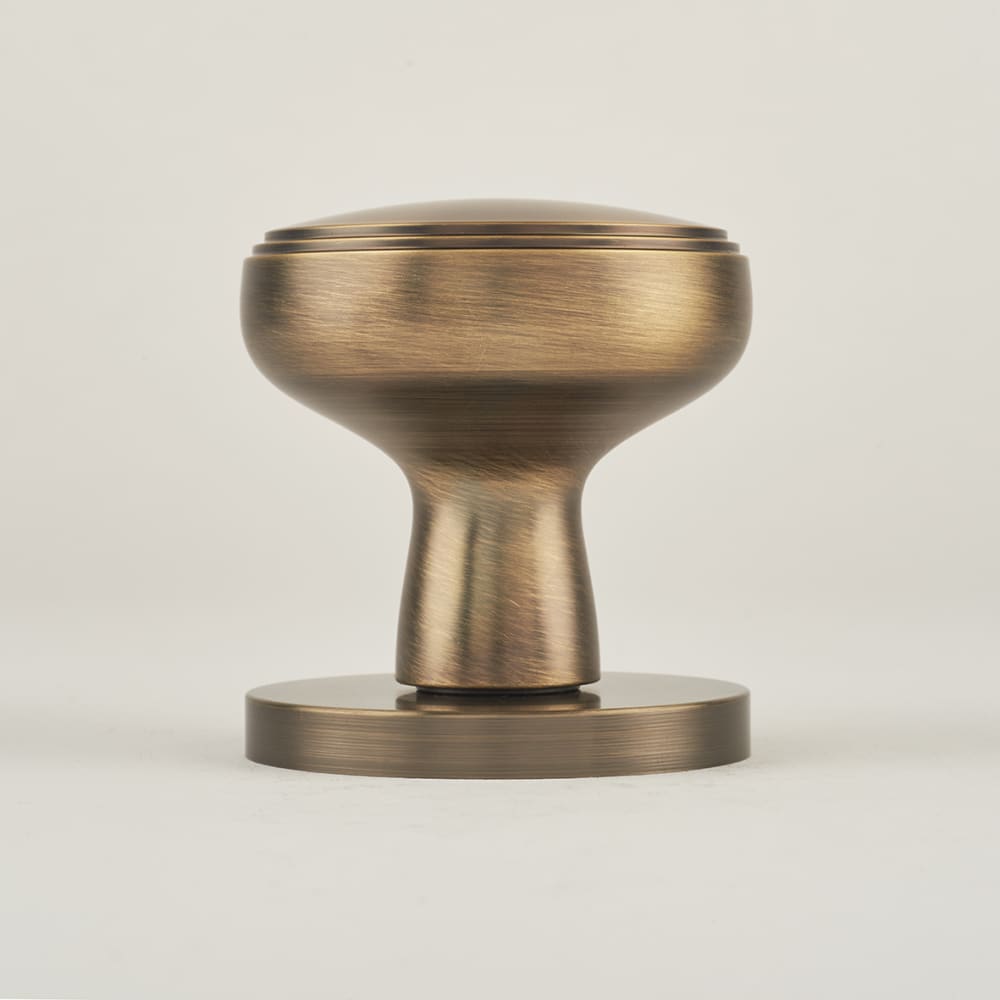 Jedo by Frelan Classic Mortice Door Knob - 60mm Rose Diameter - Antique Brass