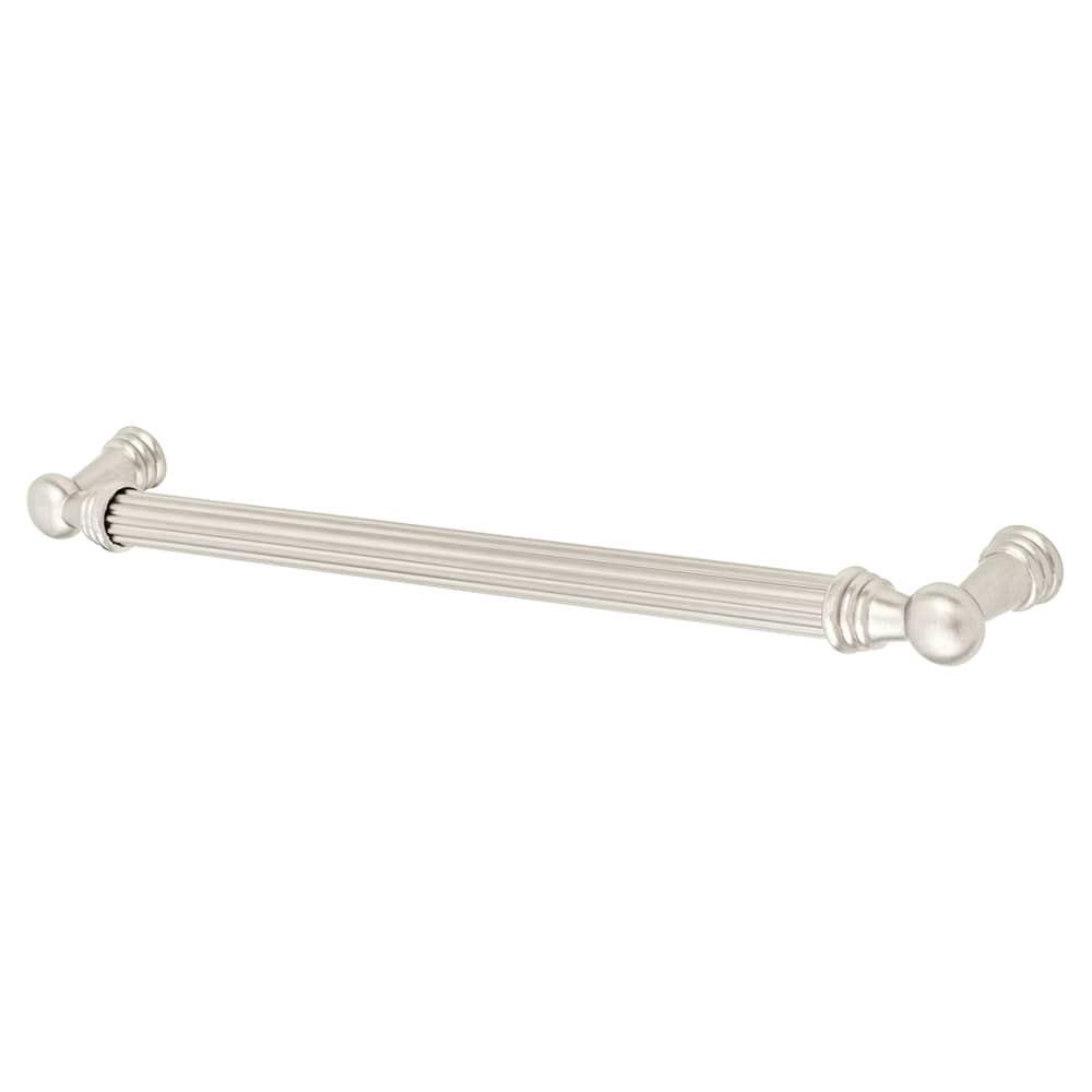 Hampstead Capricorn 10mm Lines T-Bar Cabinet Pull Handle - 224mm Centres - Satin Nickel 