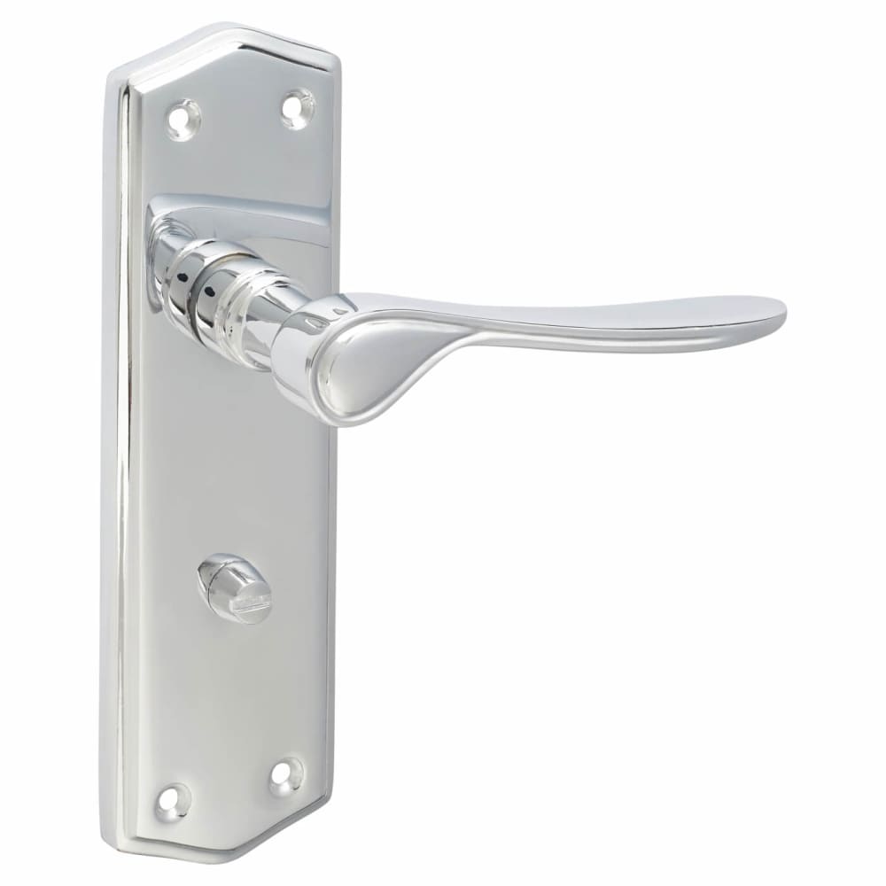 Altro Rome Bathroom Door Handle - 170 x 50mm - Polished Chrome ...