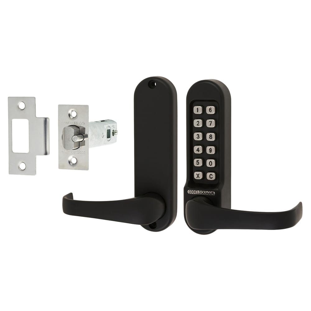 Codelocks CL510 External Marine Grade Push Button Code Lock and Latch - Black