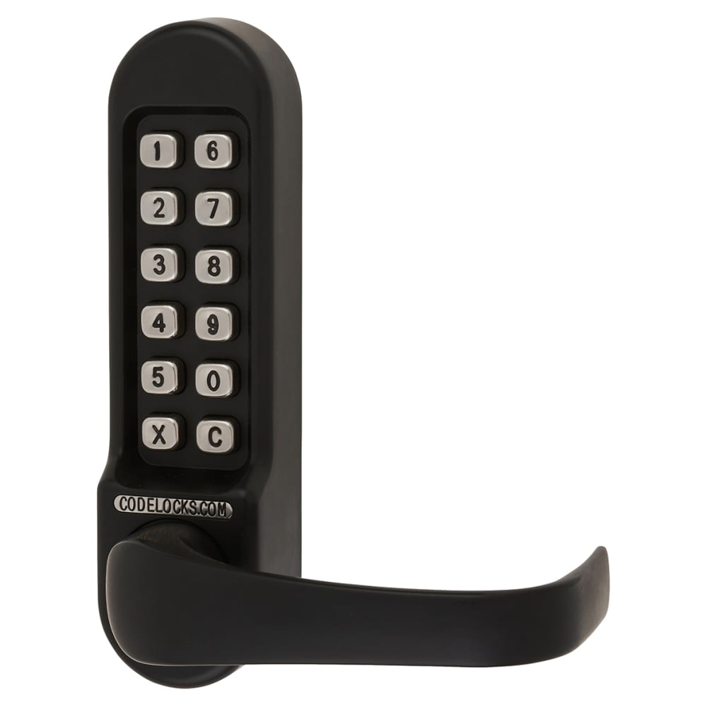 Codelocks CL510 External Marine Grade Push Button Code Lock and Latch - Black