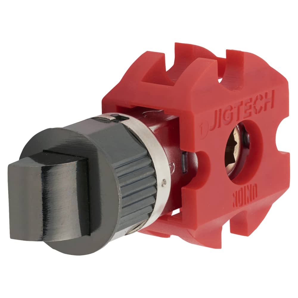 Jigtech Smartlatch Passage Latch - 45mm Backset - Black Nickel