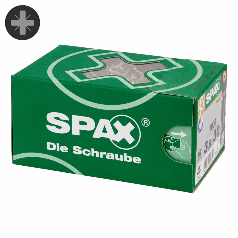 Spax Value Pack 3.5 x 40mm Pack 1000 IronmongeryDirect Same Day Despatch