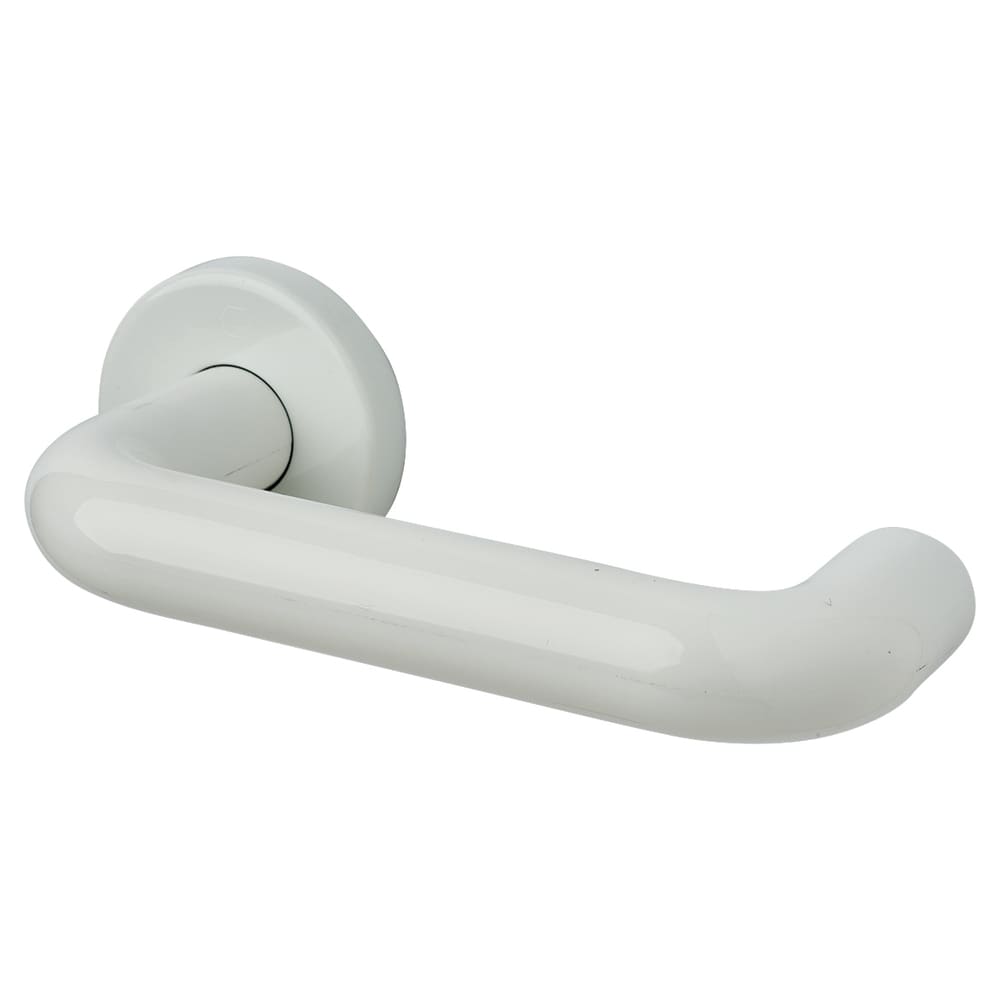 Hoppe Paris AR600/20 Nylon Steel Core Safety Door Handle on Rose - Diamond White
