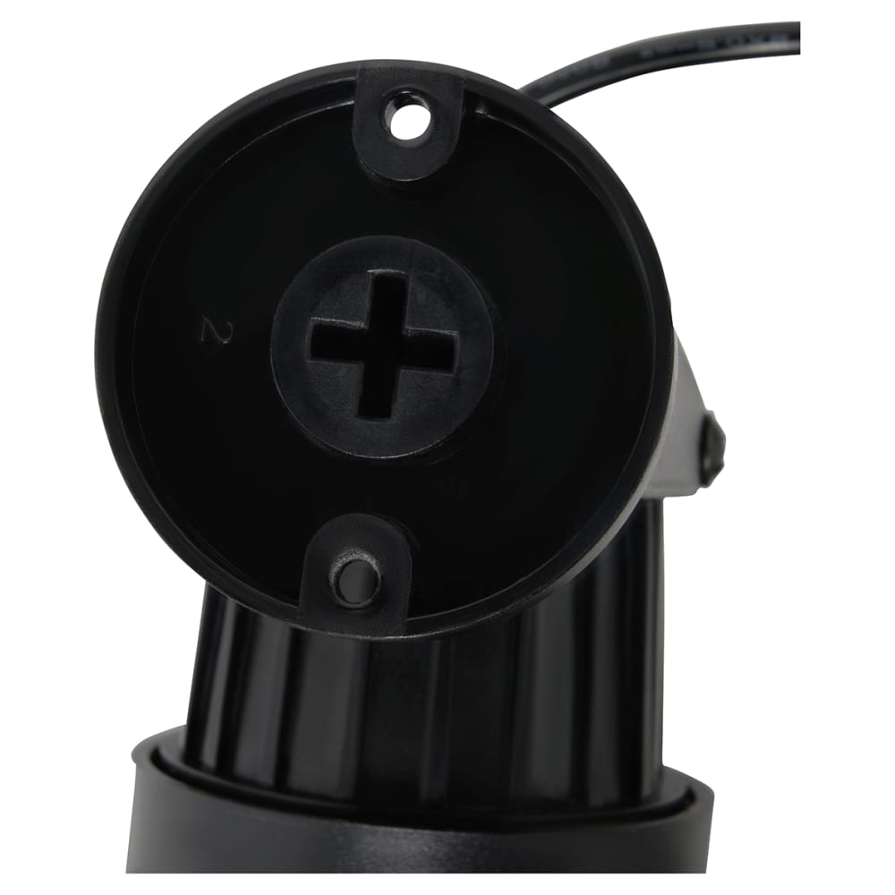 Forum Zink Maltby 2W LED Solar Ground Spike Garden Light Kit - IP65 - 4000K/RGB - Black - Pack of 4