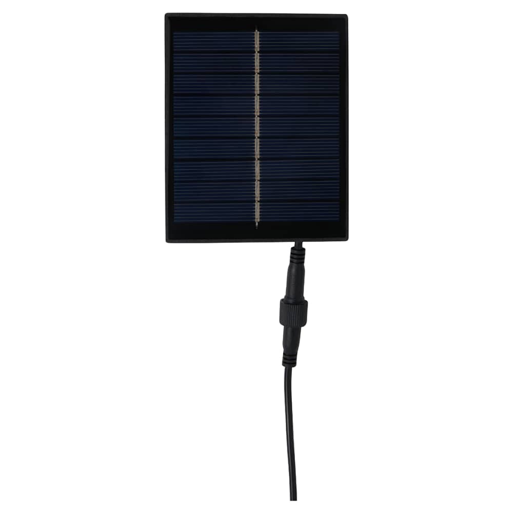 Forum Zink Maltby 2W LED Solar Ground Spike Garden Light Kit - IP65 - 4000K/RGB - Black - Pack of 4