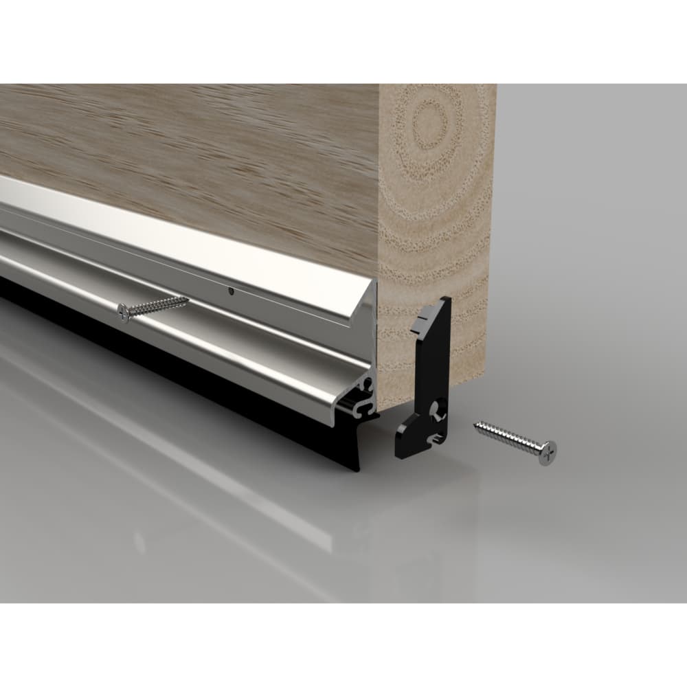 Stormguard XRD Rain Deflector with Rubber Seal - 914mm Length - Inward/Outward Opening - Mill Silver