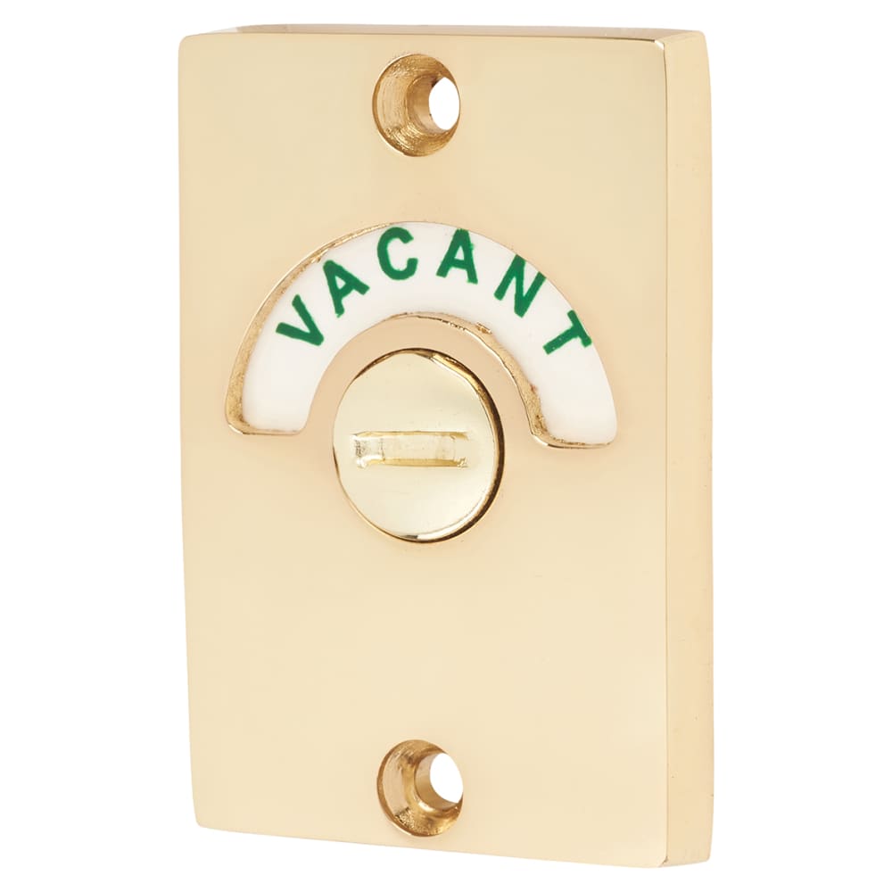 Touchpoint Traditional Indicator Bolt - Polished Brass
