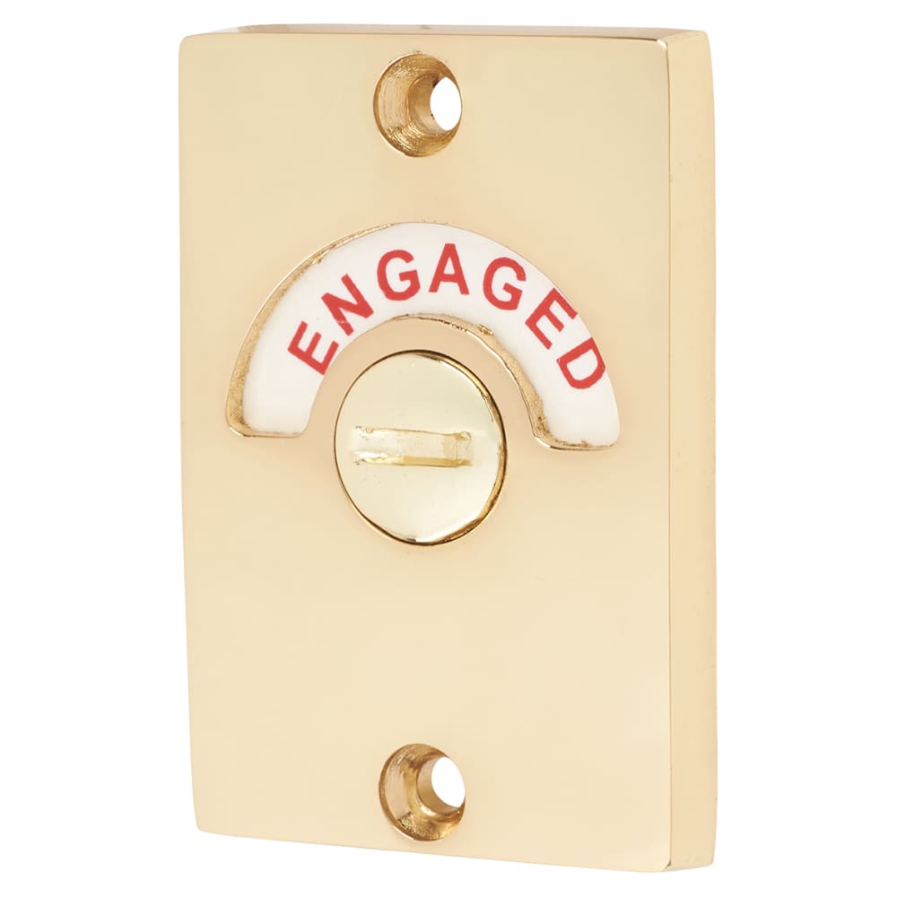 Touchpoint Traditional Indicator Bolt - Polished Brass