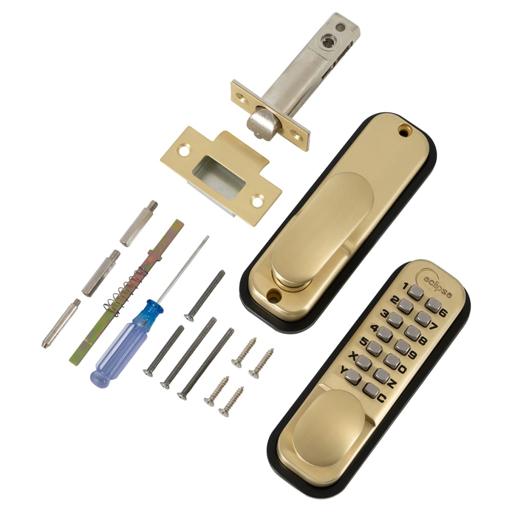 Oush Lock Button Code Eclipse ED20 Easy Code Push Button Digital Code Lock - Holdback Option ...