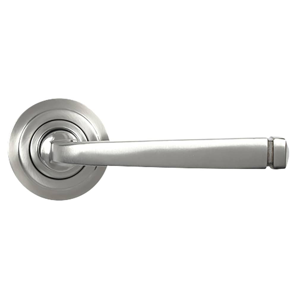 From The Anvil Avon Door Handle on Art Deco Rose - Satin Stainless Steel