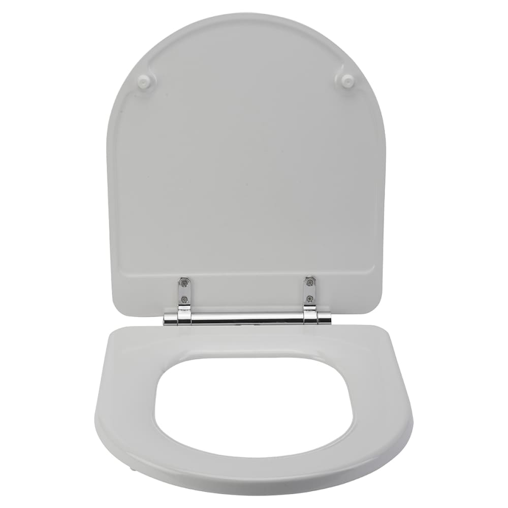 Croydex Garda Flexi-Fix Soft Close Wooden Toilet Seat - White