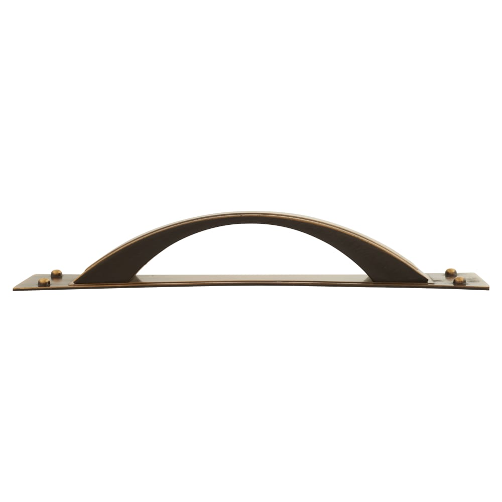 Altro Titan Cabinet Pull Handle on Backplate - 96mm Centres - Antique Brass