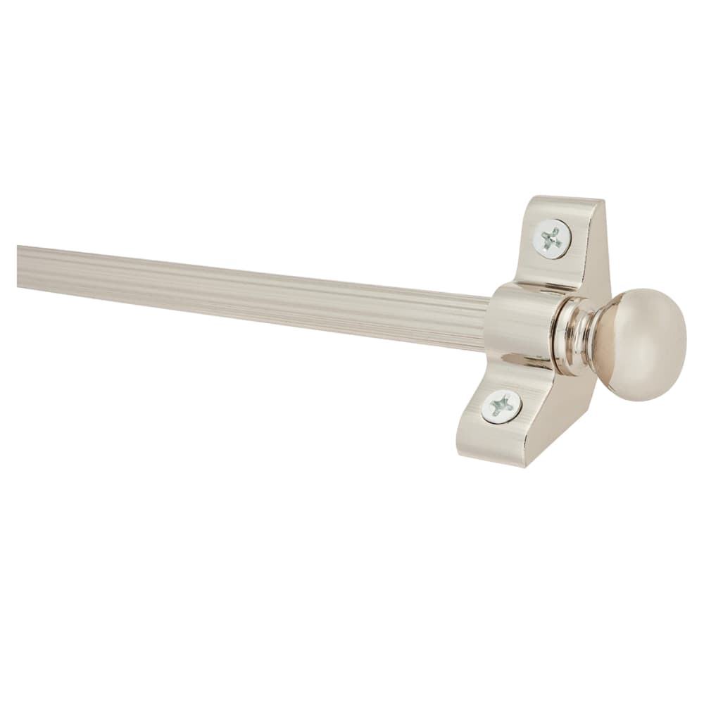 Altro Lines Stair Rod with Round Bulb Finials - 900mm Length - Polished Nickel