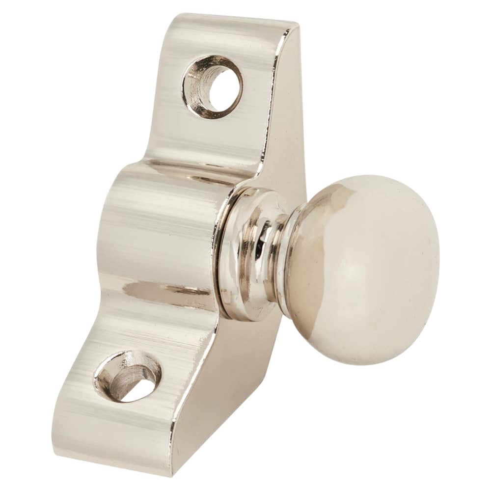 Altro Lines Stair Rod with Round Bulb Finials - 900mm Length - Polished Nickel