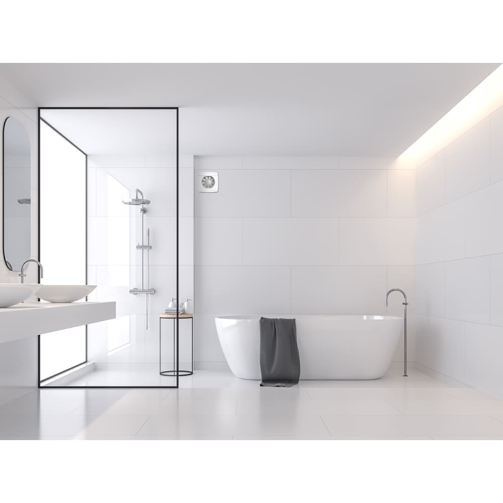 Everything Ventilation Helix Air EVEHA100T001 Bathroom Extractor Fan with Timer - 4"/100mm - White