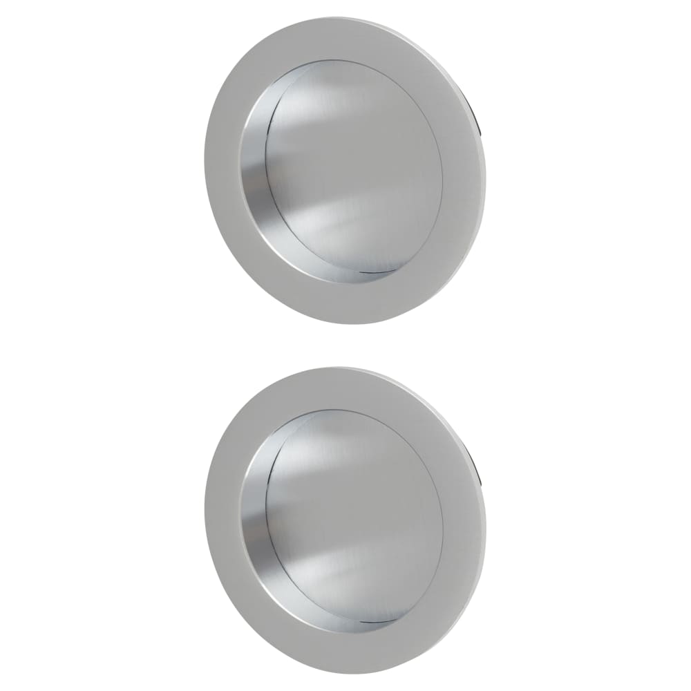 Heritage Brass by M Marcus Round Flush Pull Handle - Satin Chrome