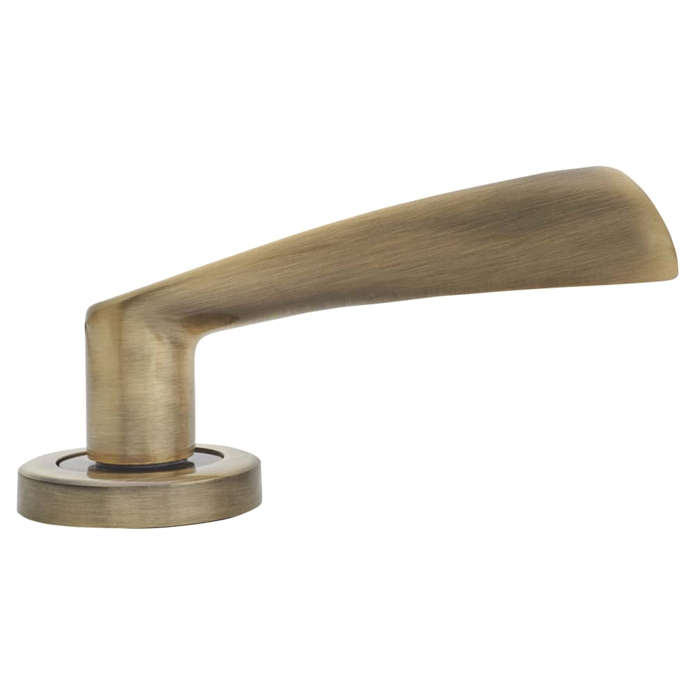 Altro Knightsbridge Door Handle on Rose - Antique Brass