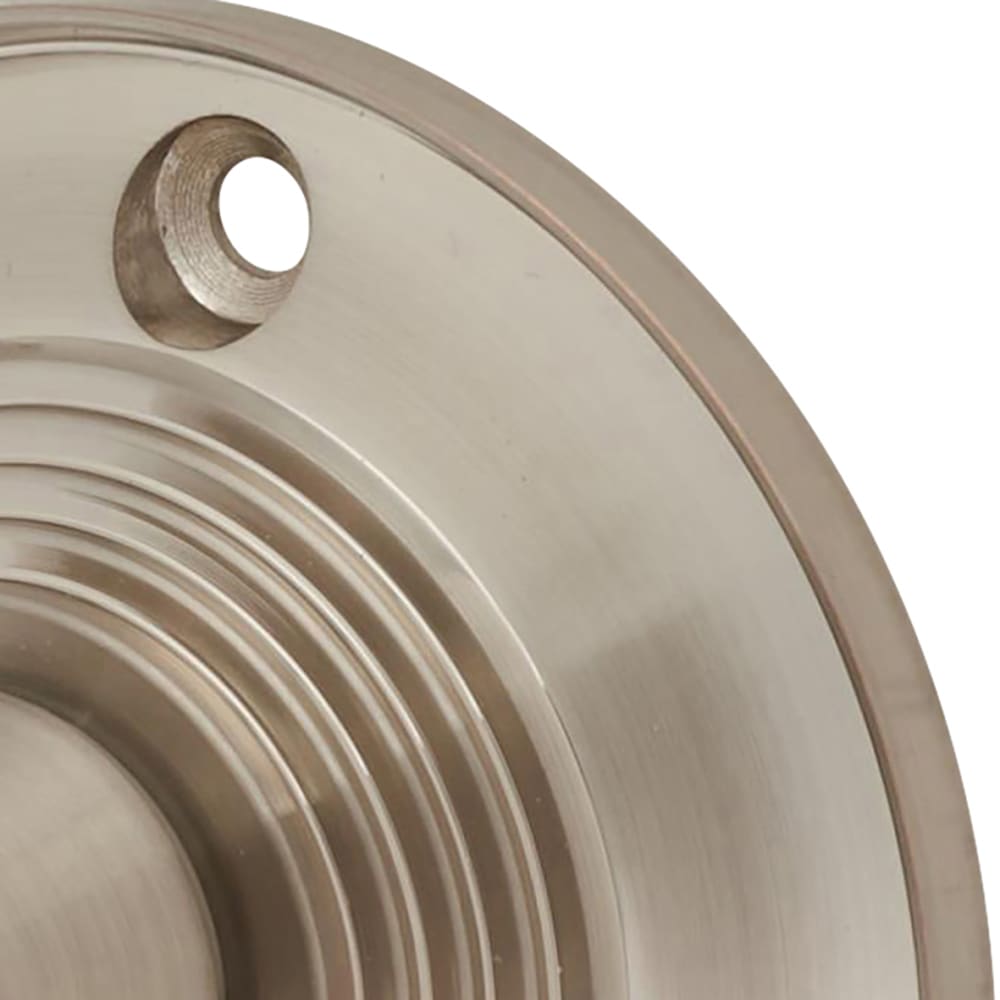 Touchpoint Ringed Mortice Door Knob - 63mm Rose Diameter - Satin Nickel
