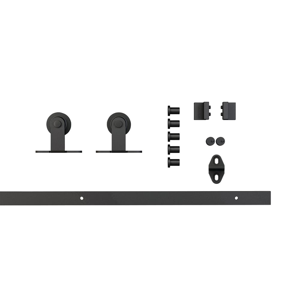 Barrierslide Ivan 2.0 Barn Strap Sliding Door Gear Kit - 2000mm Track - Black