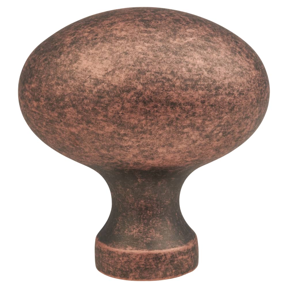 Altro Oval Cabinet Knob - 34 x 23mm - Antique Copper