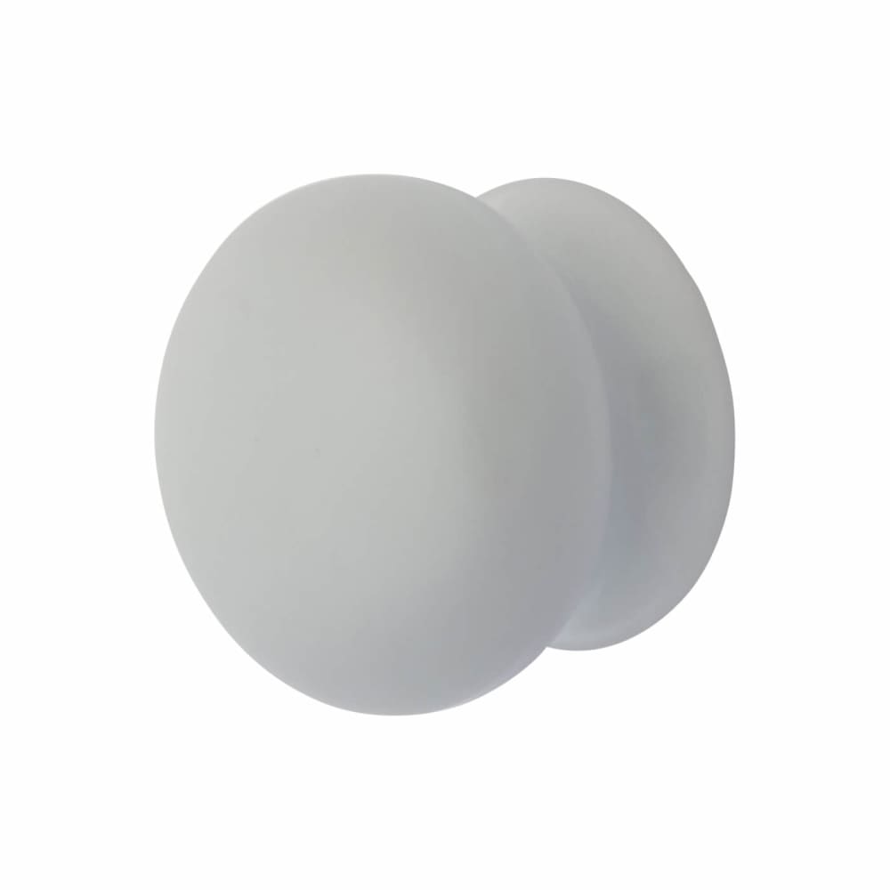 Hampstead Ceramic/Porcelain Mushroom Round Cabinet Knob - 30mm Diameter - White