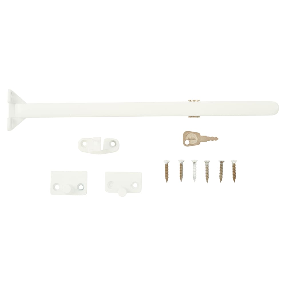 Fab & Fix Craftsman Locking Bar Casement Window Stay - 11"/280mm Length - White