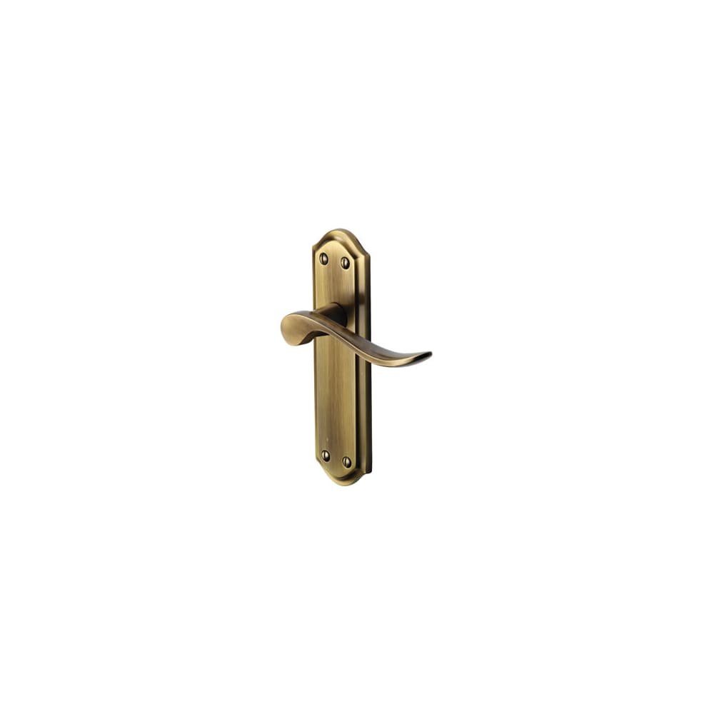 Heritage Brass by M Marcus Sandown Latch Door Handle - 180 x 48mm - Antique Brass