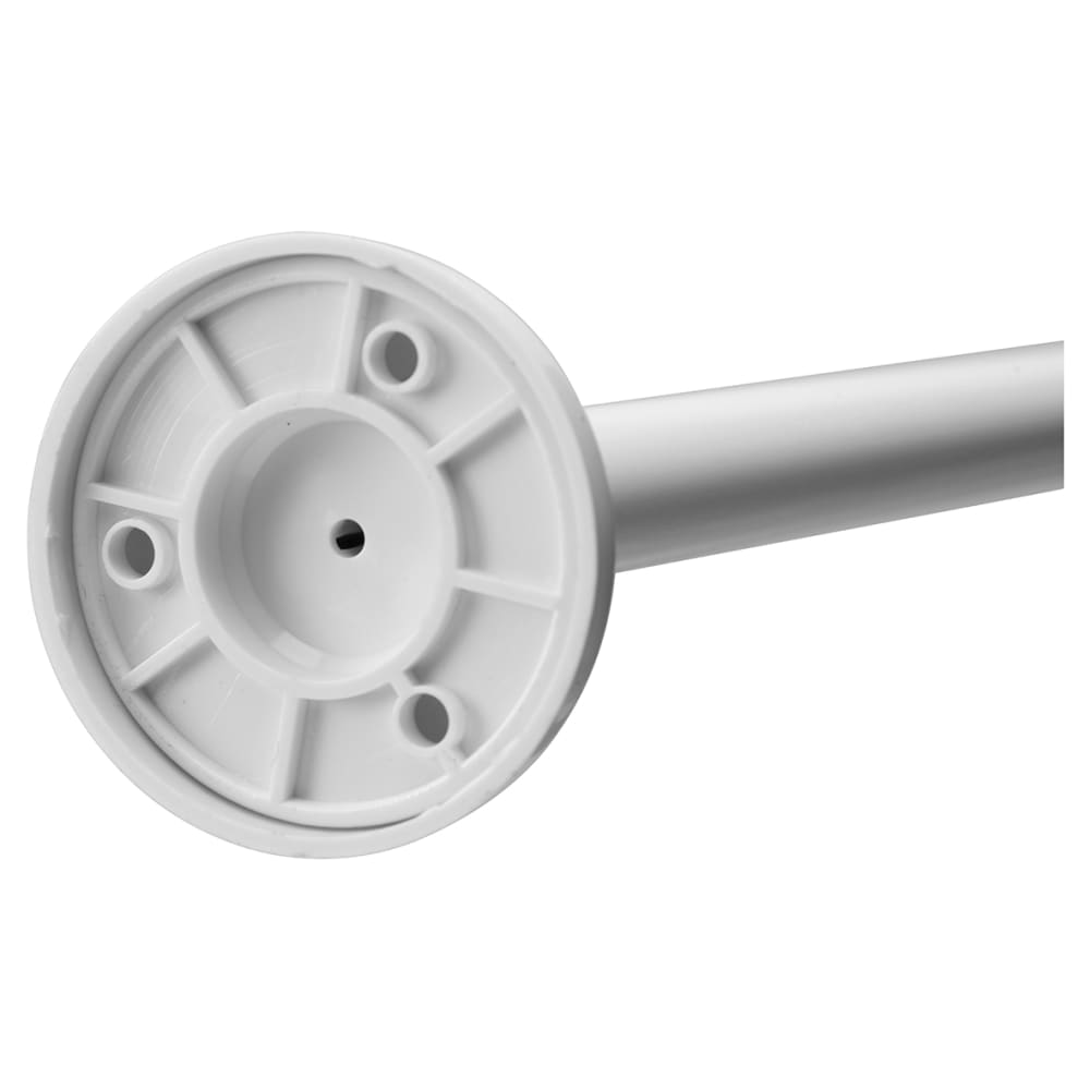 Croydex Shower Rail - L Shaped - Telescopic Rod - 1400-2600mm Length - White