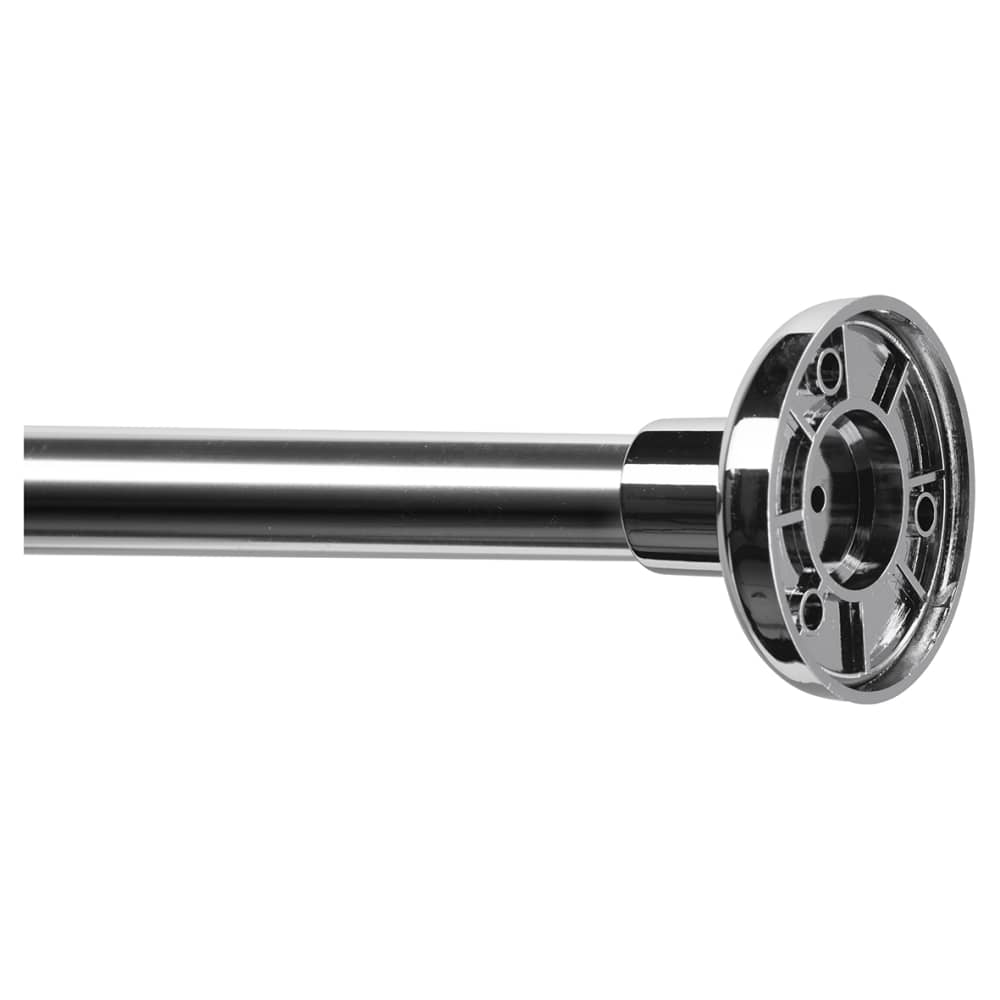 Croydex Shower Rail - L Shaped - Telescopic Rod - 1400-2600mm Length - Chrome