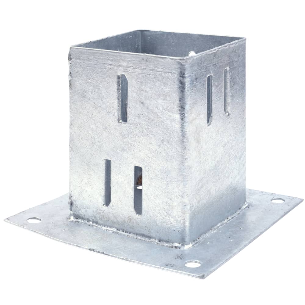 TIMCO Bolt Down Fence Post Shoe - Quick Fit - 100 x 100mm - Galvanised