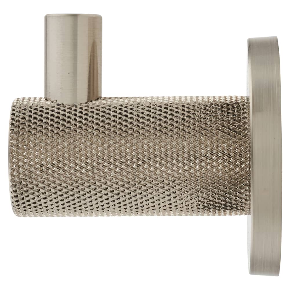 Altro Knurled Single Coat Hook - 50 x 25mm - Satin Nickel ...