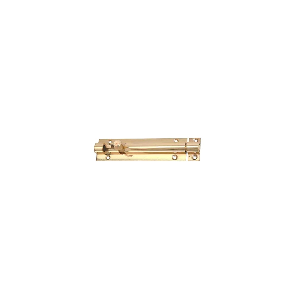 Altro Straight Barrel Bolt - 100 x 25mm - Polished Brass