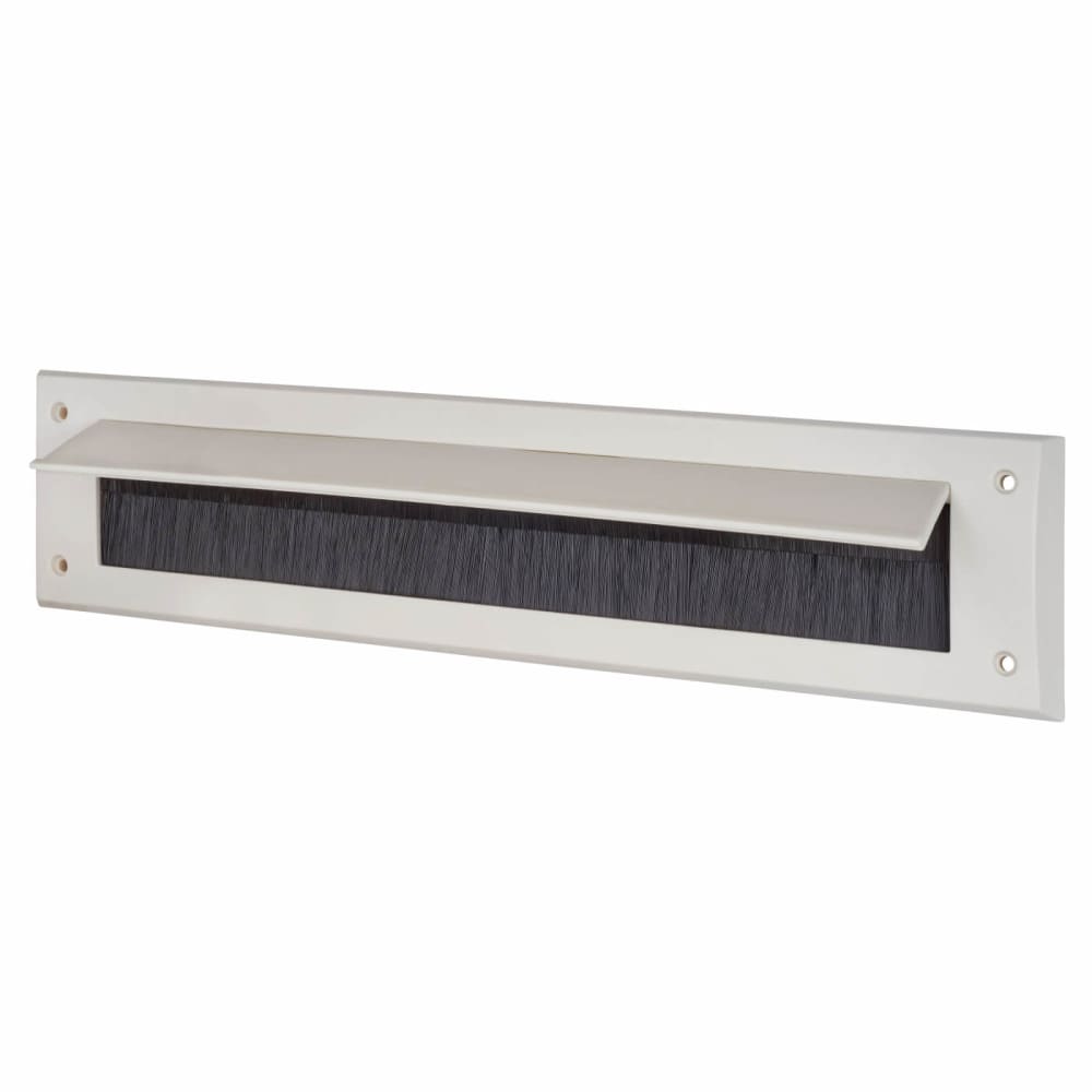 Exitex Brush Seal Interior Letter Tidy With Flap - 343 x 80mm - White