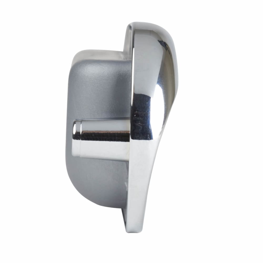 Altro Recessed Sliding Door Oval Flush Cabinet Pull Handle - 111 x 41mm - Polished/Matt Chrome