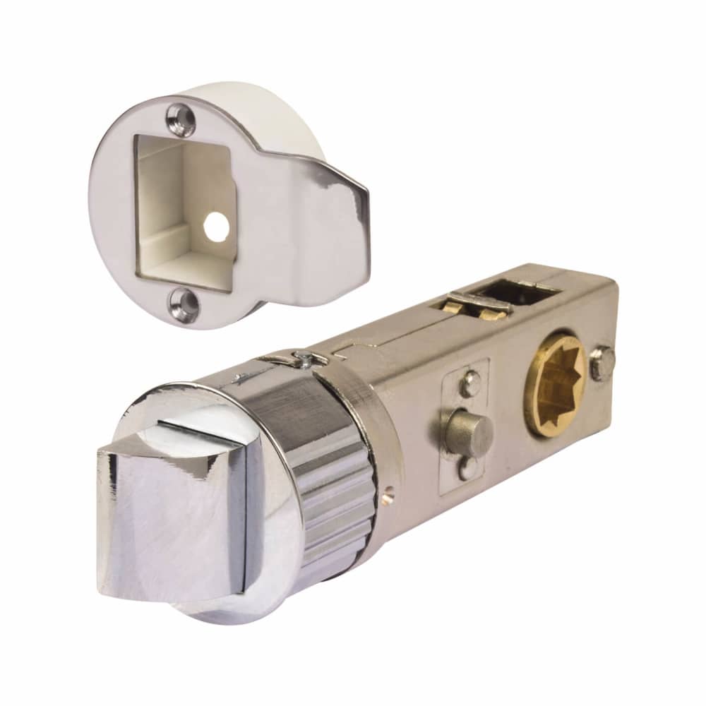 Excel Smartlatch Privacy Latch - 71mm Case - 57mm Backset - Polished Chrome