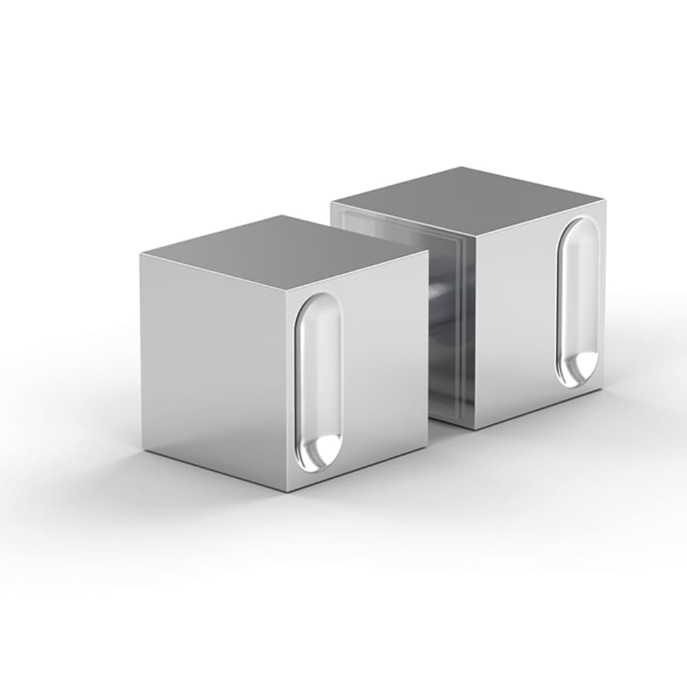 Bohle Shower Door Knob - Square - 30 x 30mm - Polished Chrome - Pair