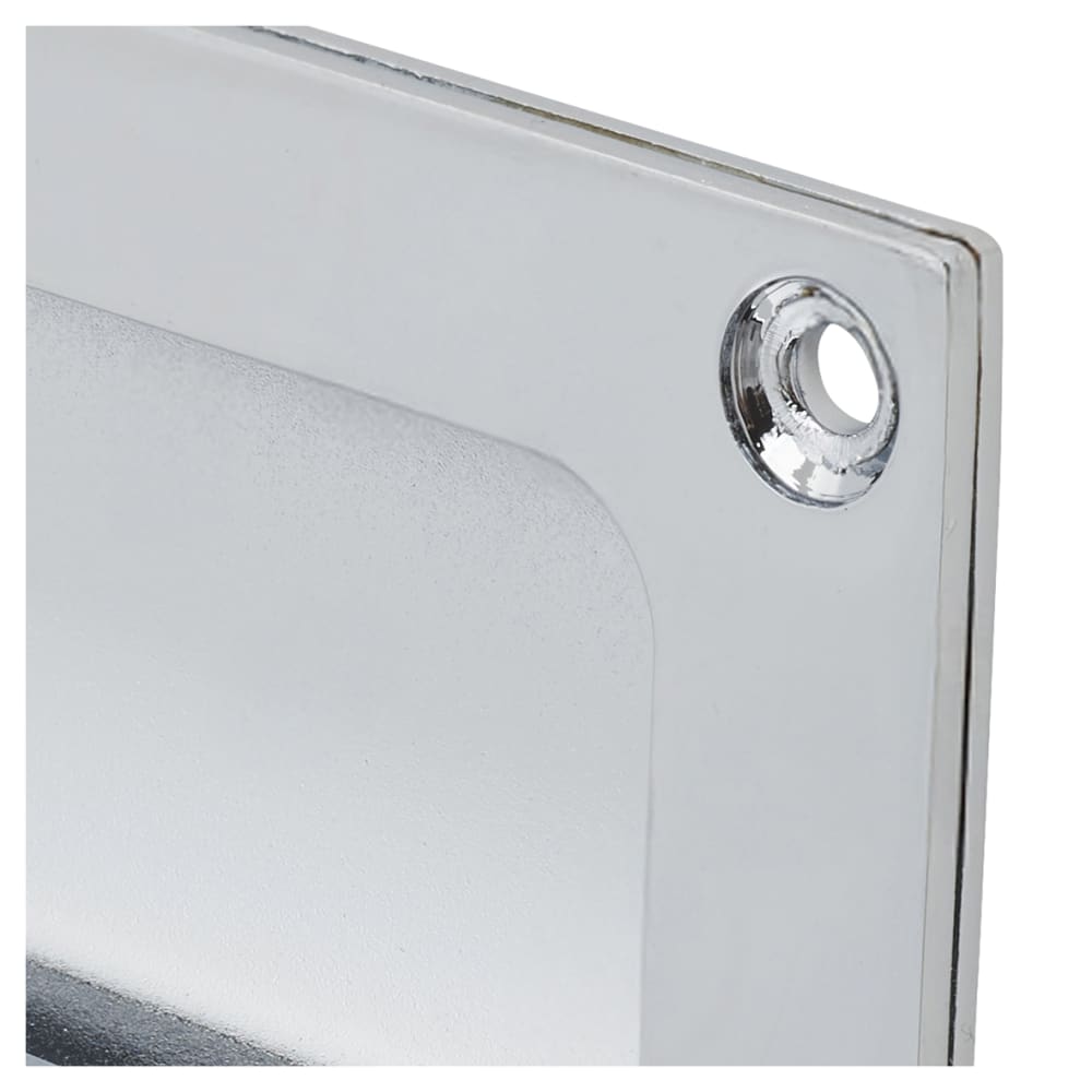 Altro Rectangular Flush Cabinet Pull Handle - 102 x 45mm - Polished Chrome