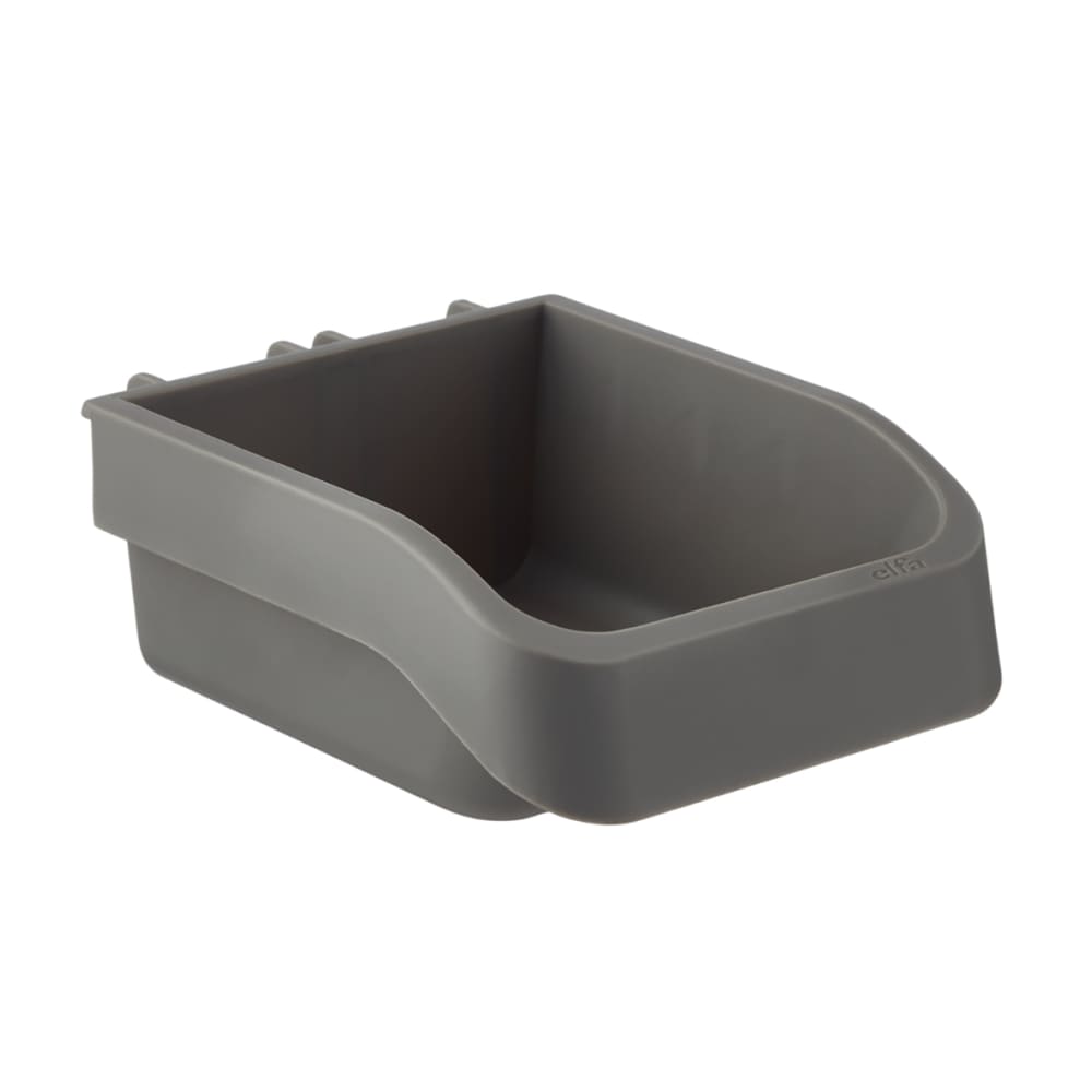 elfa Garage+ Storage Top Track System - Short Bin for Storing Board - Matt Grey