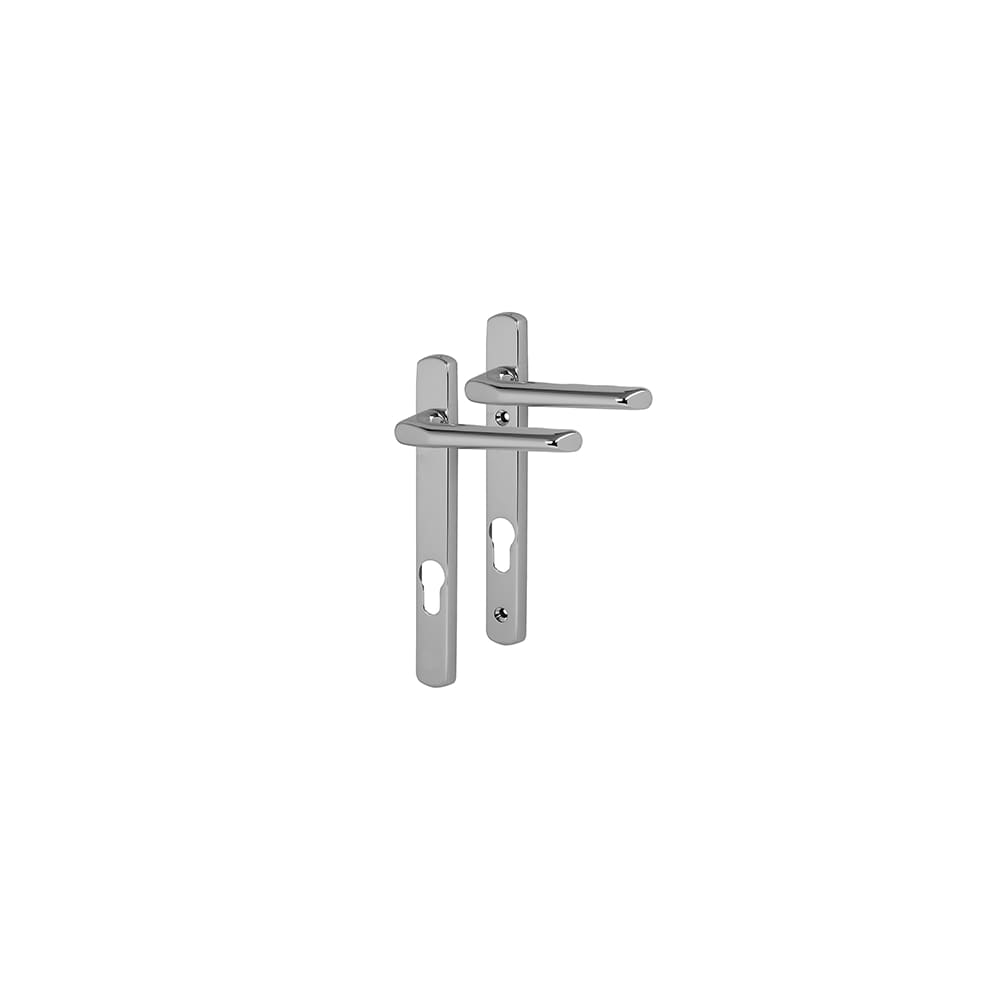 Carlisle Brass uPVC Solid Brass Multipoint Door Handle - 92mm c/c - Polished Chrome