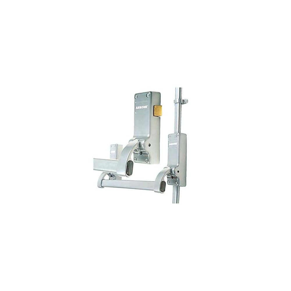 Arrone AR888 Rebated Double Door Panic Bar Set - Timber Door - Silver