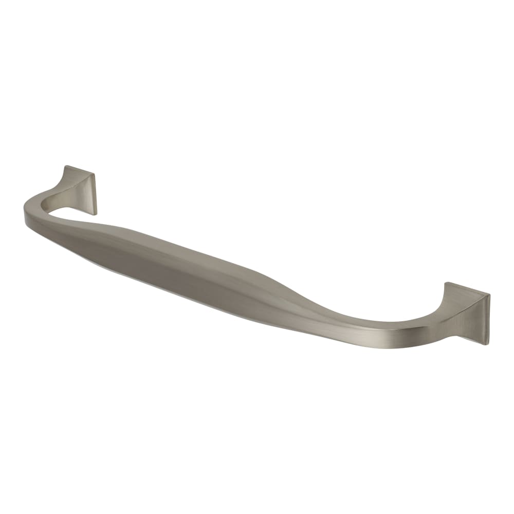 Crofts & Assinder Corbusier 14mm D-Bar Cabinet Pull Handle - 160mm Centres - Brushed Nickel
