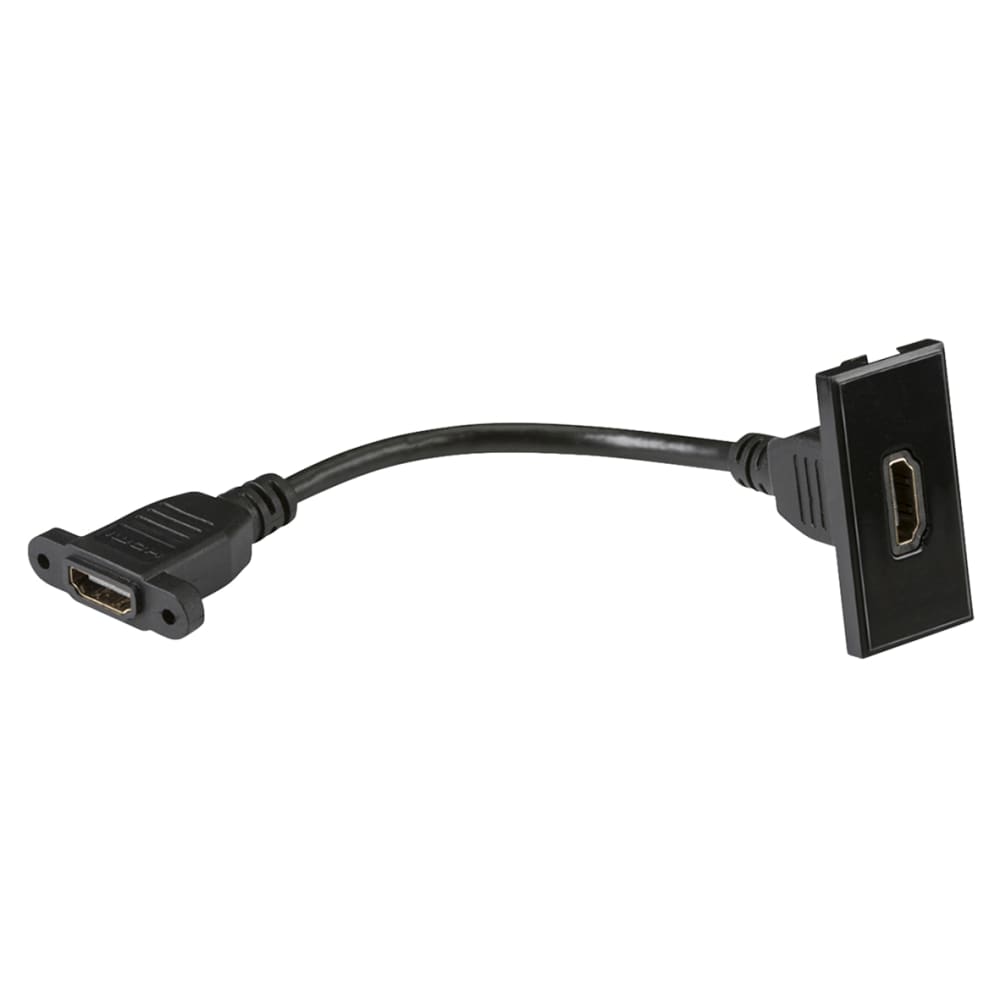 Knightsbridge HMDI Euro Module with Tail - Black