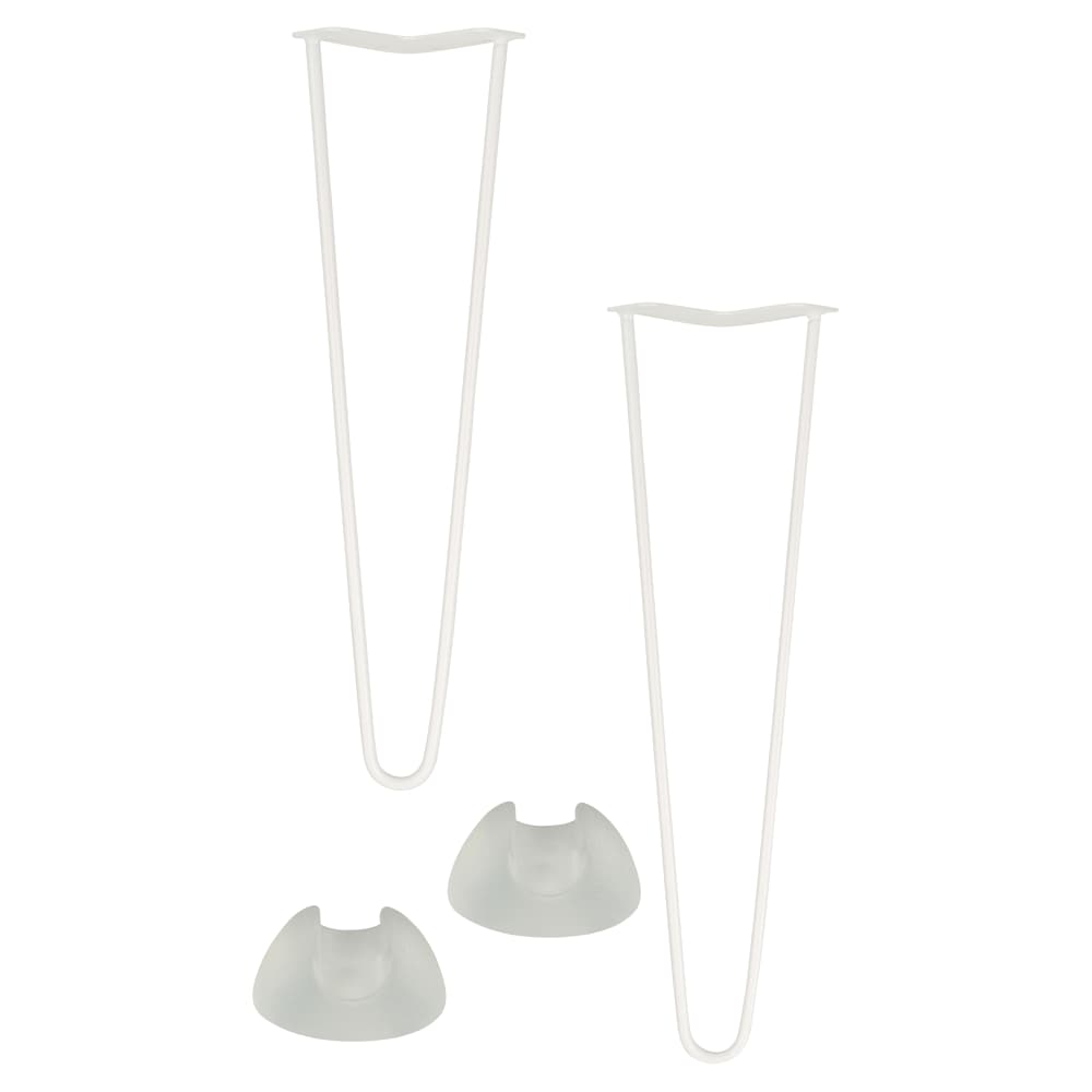 Altro Hairpin Leg - 2 Pin - 500mm Height - White - Pair