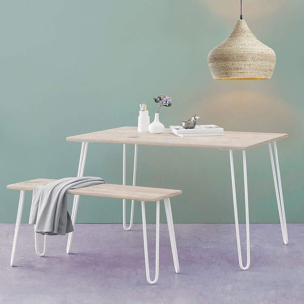 Altro Hairpin Leg - 2 Pin - 500mm Height - White - Pair
