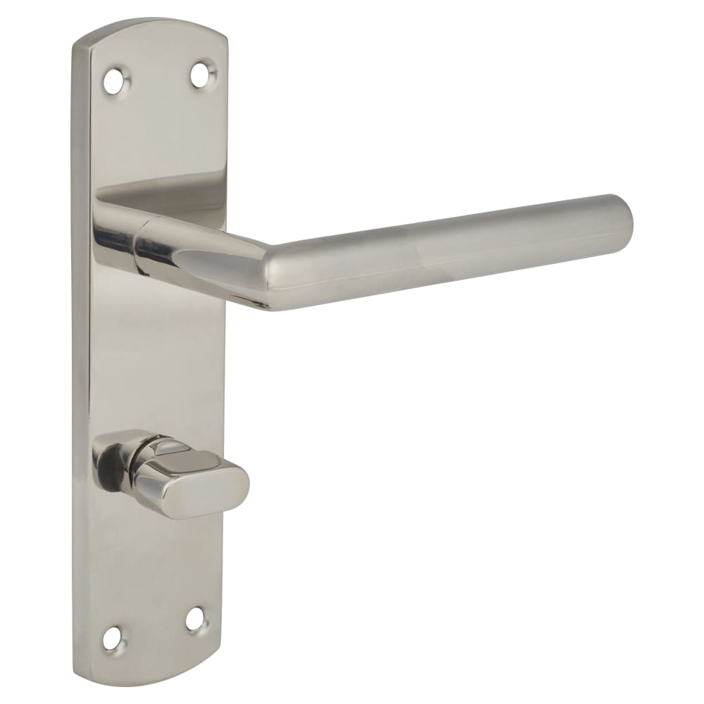 Altro Mitred Bathroom Door Handle - 172 x 44mm - Polished Stainless Steel