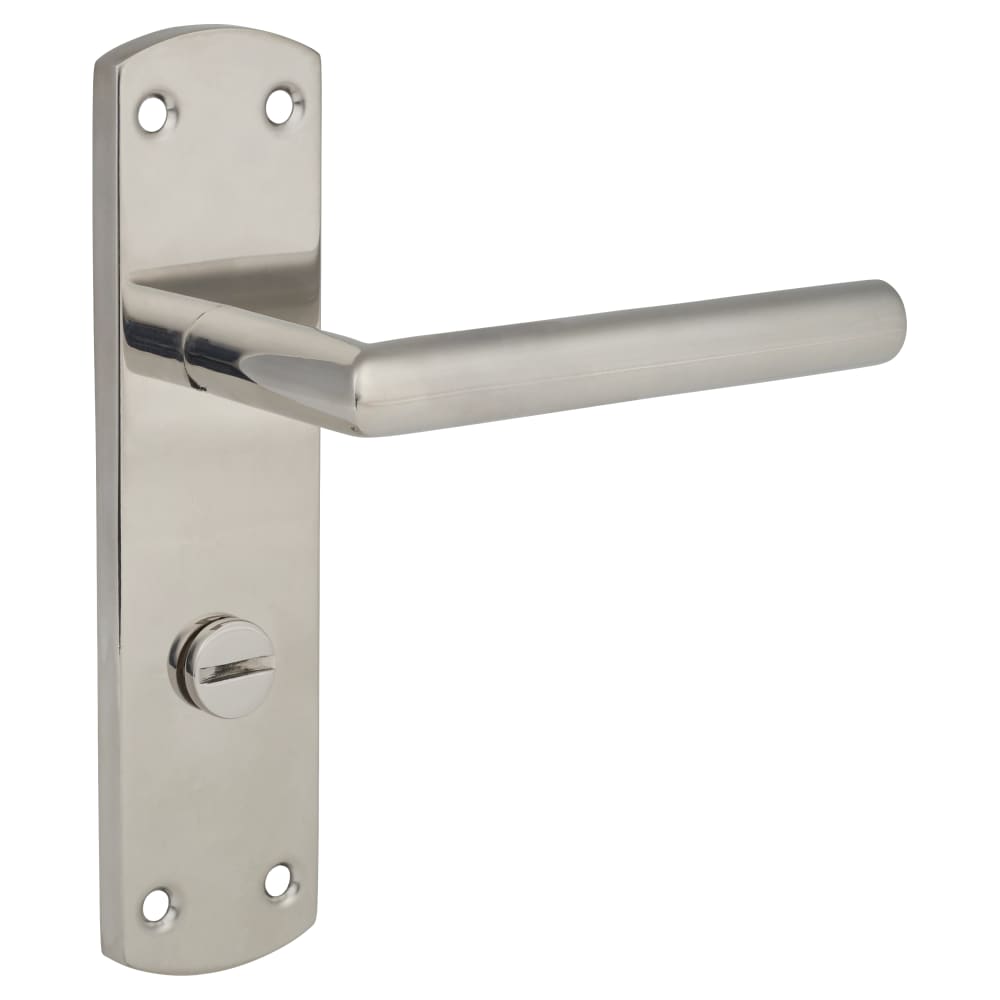 Altro Mitred Bathroom Door Handle - 172 x 44mm - Polished Stainless Steel
