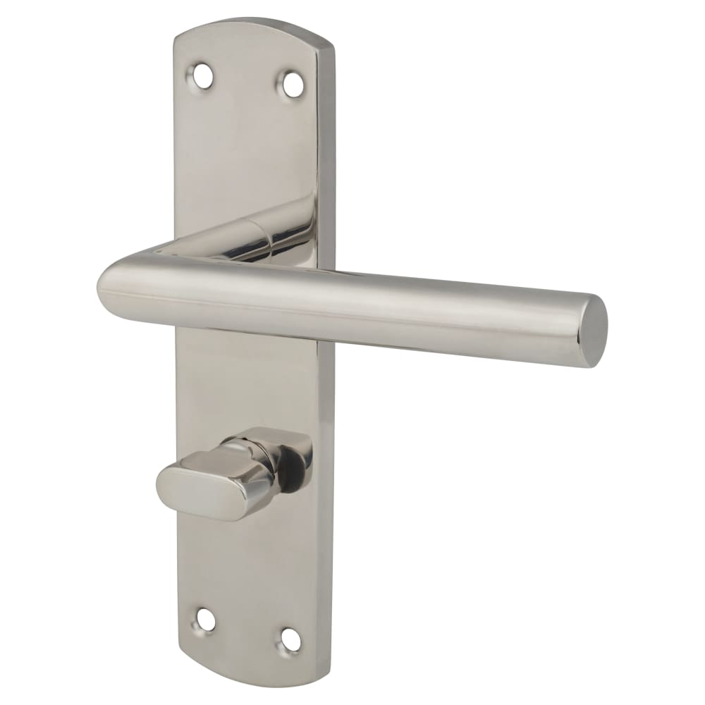 Altro Mitred Bathroom Door Handle - 172 x 44mm - Polished Stainless Steel