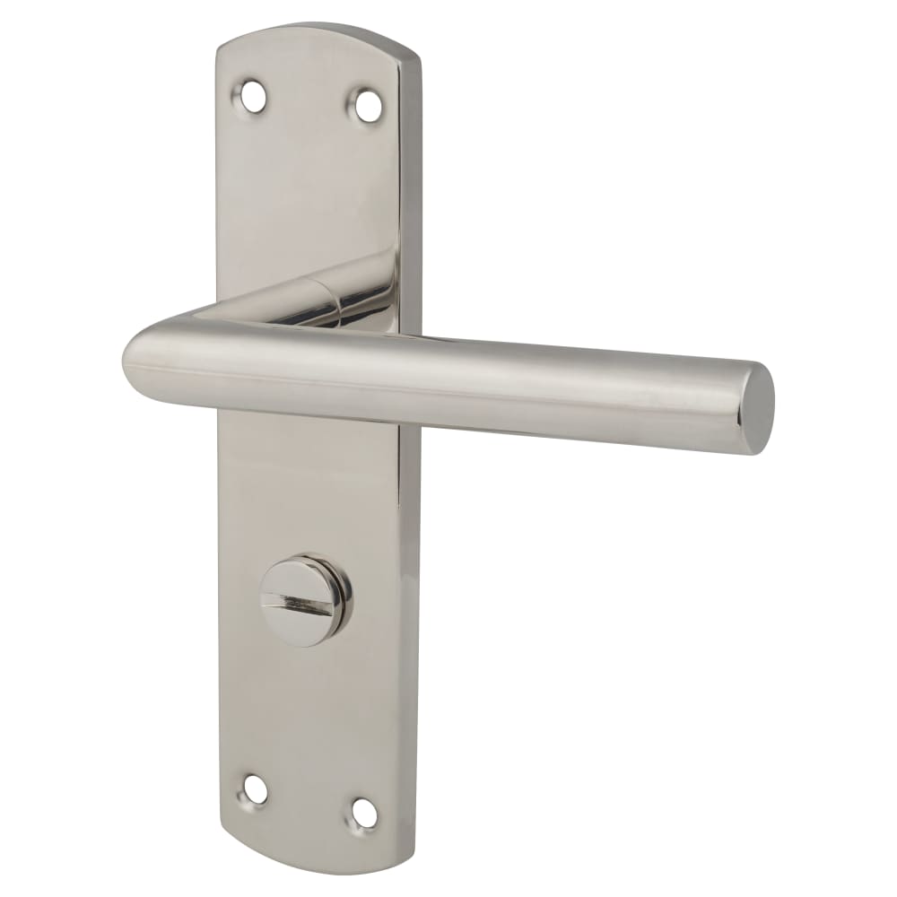 Altro Mitred Bathroom Door Handle - 172 x 44mm - Polished Stainless Steel